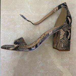 Sam Edelman Daniella Snake/Reptile print block heel